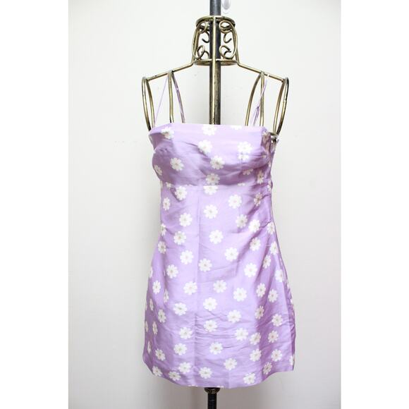 Realisation Par Purple Daisy Flower Floral Mini Dress Size Small - Picture 3 of 5